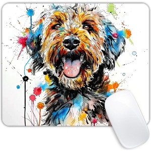 Core Electro Non-Slip Rubber Base Mouse Pad Messy Drawings Dog One Size - 1 of 4