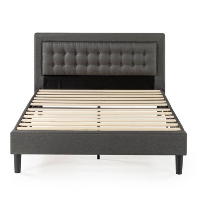 California King Dachelle Upholstered Platform Bed Frame Dark Gray ...