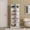 QingMoon Rotating Shoe Rack, 6-Tier Shoe Display Tower, Lazy Susan Shoe Organizer, Freestanding Vertical Storage for Living Room, Entryway - 2 of 4