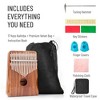 Unokki Kalimba 17 Key Thumb Piano Koa Acacia Wood Mbira, Lightweight & Durable | Includes Waterproof Case, Hand Rest - 2 of 4