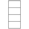 VidaXL Sliding Door Frosted ESG Glass and Aluminum 35.4"x80.7" Black - 2 of 4