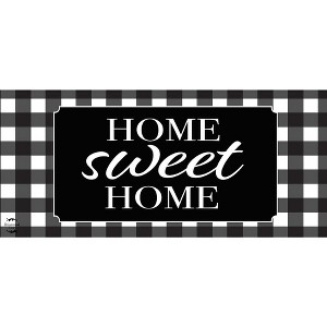 Briarwood Lane Home Sweet Home Checkers Mini Mat 22x10 Indoor Outdoor Doormat - 1 of 3