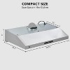 30 in. Stainless Steel Under Cabinet Range Hood with 400 CFM, 3 Speed Settings, Touch Screen Controls, Dishwasher-Safe Baffle Filters, LED Lighting - 2 of 4