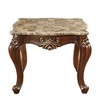 Acme Furniture Shalisa Accent Table Marble Top/Walnut - 2 of 4
