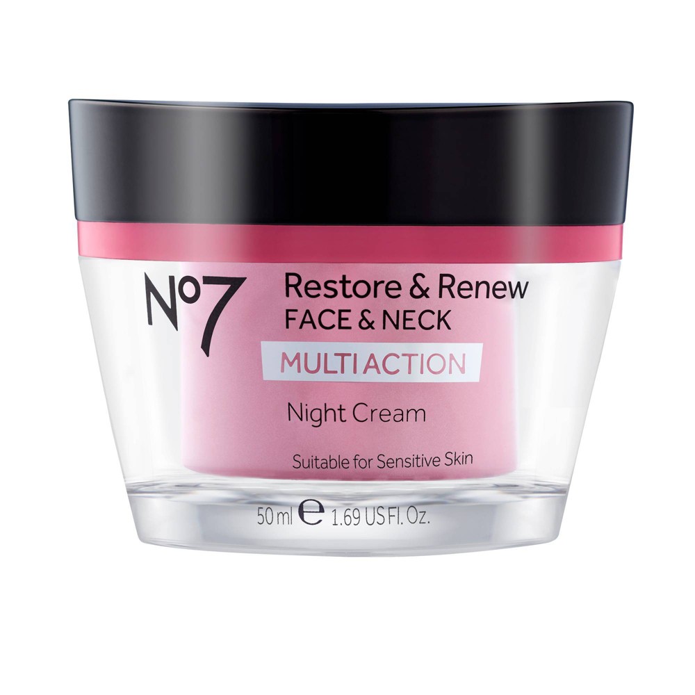 EAN 5000167244885 product image for No7 Restore & Renew Face & Neck Multi Action Night Cream 1.69oz | upcitemdb.com
