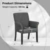 Costway Executive Guest Chair Accent Chair Arm Chair w/Rubber Wood Legs - 3 of 4