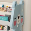 Hrinhom 56.7"W Kids Toy Storage Shelf,2 Tier Shelf+12 Toy Bins - 4 of 4
