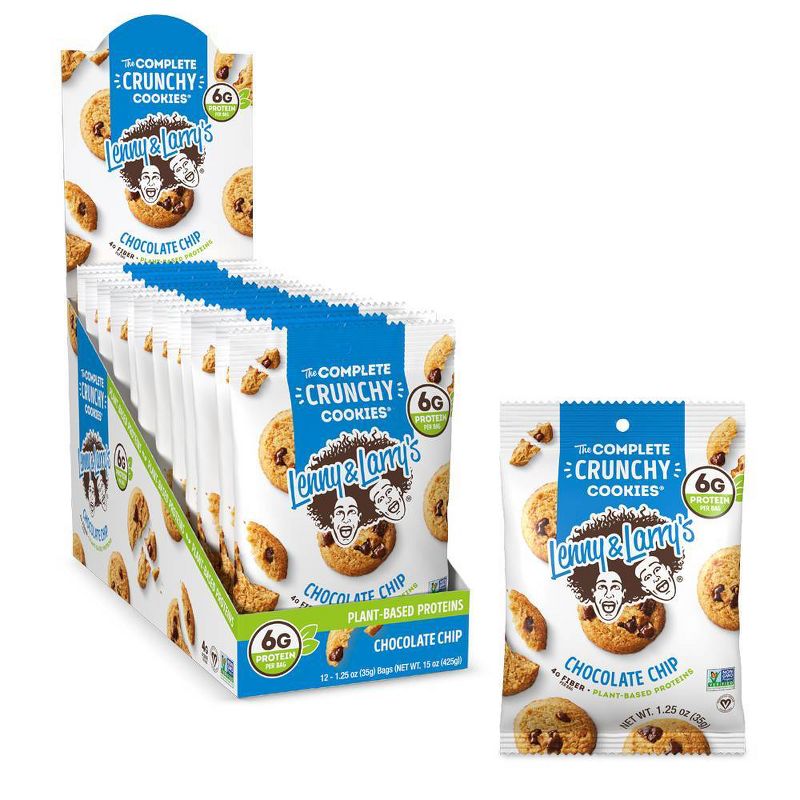 Lenny &#38; Larry&#39;s Crunchy Cookies - Chocolate Chip - 12ct, 1 of 6