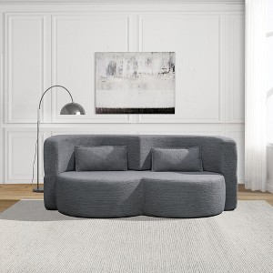 Double Corduroy Folding Floor-to-Ceiling Sofa Bed with Space-Saving, No Assembly, and Multi-Purpose - 1 of 4