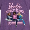 Girls' - Barbie - Middle School Dolls Fitted Short Sleeve Graphic T-Shirt - 2 of 4
