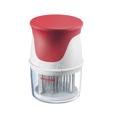 Westmark Germany Meat Tenderizer With 35 Stainless Steel Blades, Red/White