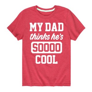 Boys' - Instant Message - Cool Dad He Thinks Short Sleeve Graphic T-Shirt - 1 of 4