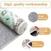 Vintage Washable Door Mat Small Farmhouse Floral Accent Rugs with Non-Slip Backing, Stain-Resistant Oriental Indoor Carpet - 2 of 4
