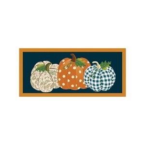 Evergreen Patterned Pumpkins Sassafras Switch Mat - 1 of 4