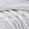 Gulches King/Cal King 4 Piece Microfiber Reversible Ruffle Quilt Set with Throw Pillow White - 4 of 4
