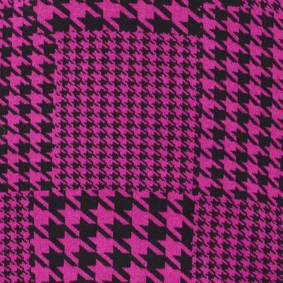 magenta houndstooth patchwork