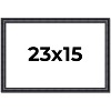 PosterPalooza | Linear Black Picture Frame - UV Acrylic, Backing Board, Hanging Hardware Included - 2 of 4
