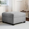 GustoWave Oversized Accent Chair with Hidden Storage, Modern Grey Upholstered Chaise Lounge with Detachable Armrests, Comfy Reading Chair - 4 of 4