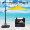 Hyleory 132'' Round Cantilever Umbrella - 3 of 4