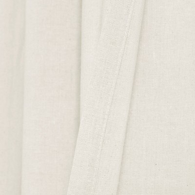 Light Linen Cotton Blend Grommet Window Curtain Panels