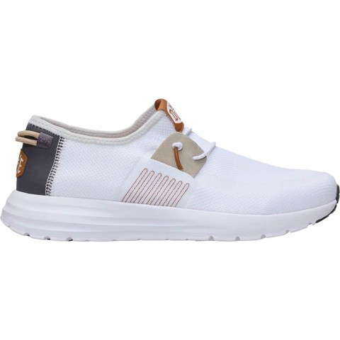 HEYDUDE Mens Sirocco Stretch Sox , White/Multi, 7
