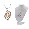 Anna-Kaci Women's Elegant Teardrop Crystal Pendant Necklace, Rhinestone Embellishments, Adjustable Chain, Perfect for Formal Events - Transfer Beads - 2 of 4