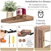 Sorbus 2 Floating Shelves with Invisible Brackets & 1 Rectangular Box - 4 of 4
