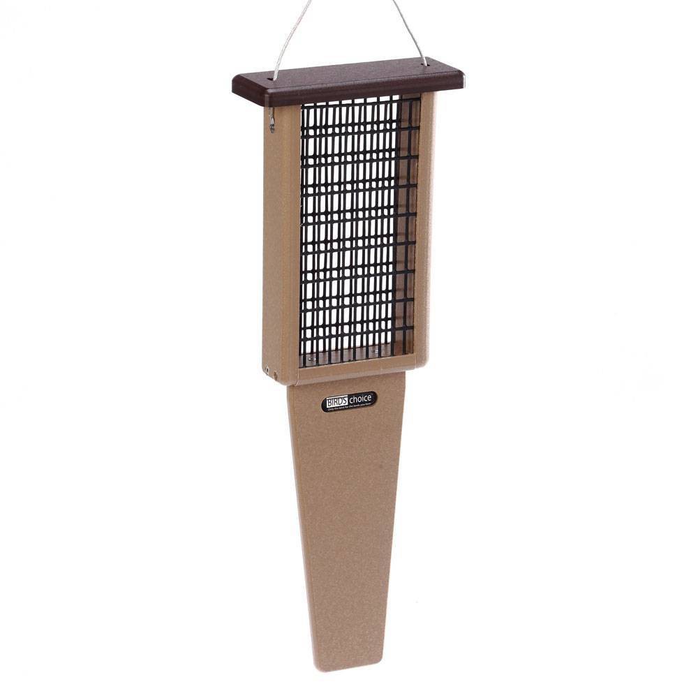 Photos - Bird Feeder / Water Bottle Birds Choice 2-Cake Pileated Suet Bird Feeder with Brown Top: Weather-Resistant, Easy Clean