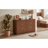 NicBex Modern 6/3-Drawer Dresser & TV Stand with Curved Wave Design, Wood Chest of Drawers for Bedroom, Living Room & Entryway - 3 of 4