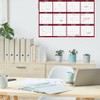 SwiftGlimpse 32" Calendar Planner January to December 2025 Maroon: Wall Calendar, Lay-Flat, Laminated, 32x48 inches - 3 of 4