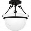 Quoizel Lighting 3 - Light Semi-Flush Mount in  Matte Black - 4 of 4