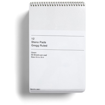 Staples Notepads Green 80 Sheets/Pad 12 Pads/Pack BL57660