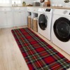 Lomsoe Christmas Classic Red and Green Plaid Long Runner Mat, Warm Holiday Atmosphere, Suitable for Living Room and Bedroom. - 3 of 4