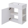 NicBex 21.6" Bathroom Vanity with Sink, Floating Vanity, Bathroom Cabinet Storage with 2 Spacious Drawers and 2 Open Shelf for Bathroom - 2 of 4