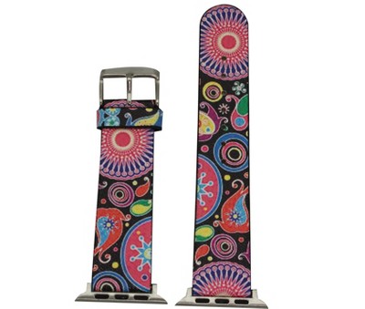 Olivia Pratt Leather Animal Print Apple Watch Band.