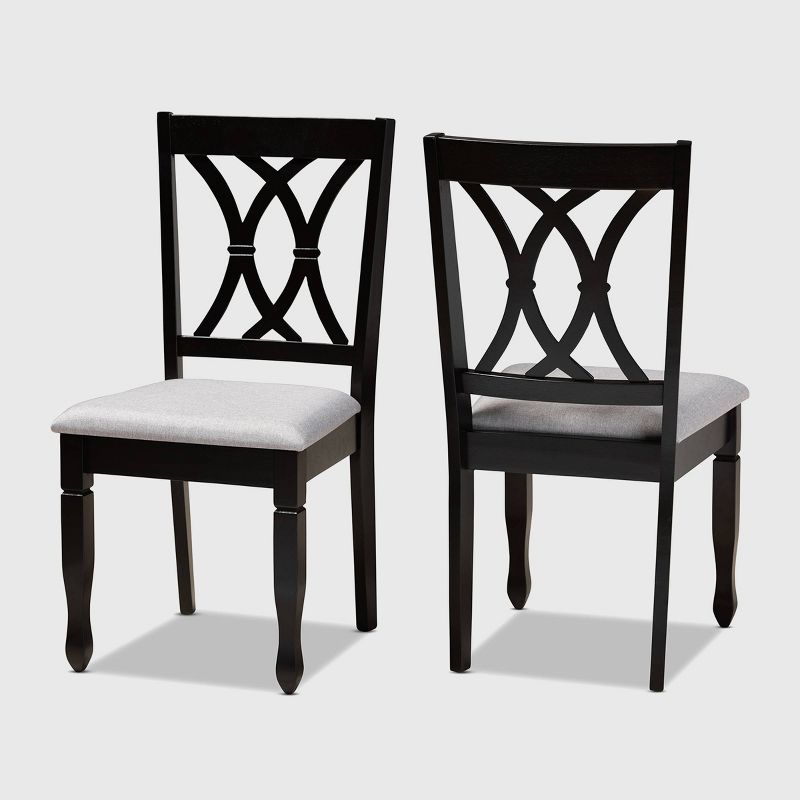 2pc Reneau Upholstered Wood Dining Chair Set - Baxton Studio, 1 of 10