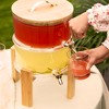 Twine Outdoor Double Drink Dispenser, Beverage Spigot Dispenser, Cocktail Dispenser for Parties with Collapsible Wood Drink Stand, Set of 1 - 2 of 4