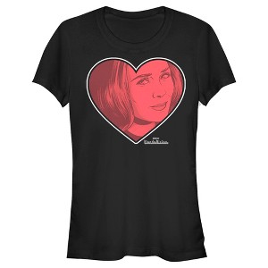 Juniors Womens Marvel WandaVision Valentine's Day Wanda Love T-Shirt - 1 of 4