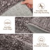 Boho Print Washable Rugs Non Slip Low Pile Vintage Floral Traditional Carpet for Living Room - 3 of 4