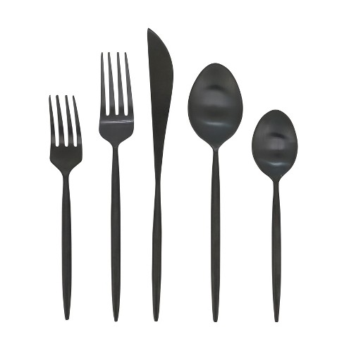 20pc Shapleigh Flatware Set Matte Black - Threshold