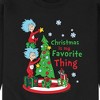 Men's - Dr. Seuss - Christmas Is A Family Thing Graphic Fleece Sweatshirt - 2 of 4