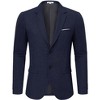 Clearlove Mens Slim Fit Two Button Suit Jacket Classic Notch Lapel Blazer Professional Tailored Dress Coat Wedding Business Formal Wear - 3 of 4