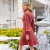 Women's Elegant Ribbed Knit Sweater Dress - Cupshe - 4 of 4