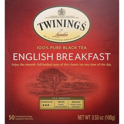 Twinings Classics Naturally English Breakfast Tea - 50ct : Target