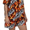 Fast & Furious Repeat Logo Flame Background Adult Shorts - 2 of 4