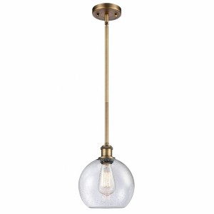 Athens - 1 Light Stem Hung Mini Pendant In Industrial Style-10 Inches Tall and 8 Inches Wide - 1 of 1