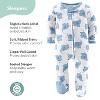 Baby Layette Clothing Gift Set, 30pc - The Peanutshell® Elephant Blue, White Blue, Newborn to 9 Months - 4 of 4