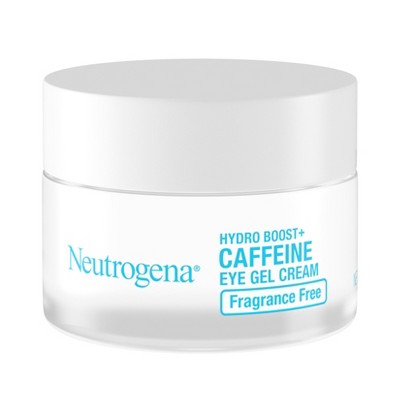 Neutrogena Hydro Boost+ Caffeine Eye Gel Cream with Hyaluronic Acid &#38; Peptide Complex - Fragrance Free - 0.5 oz