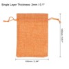 Unique Bargains Cotton Linen Bank Coin Change Bag with Drawstring 6 Pcs - 2 of 4