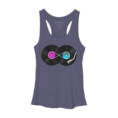 Women's Design By Humans Nonstop Music By clingcling Racerback Tank Top